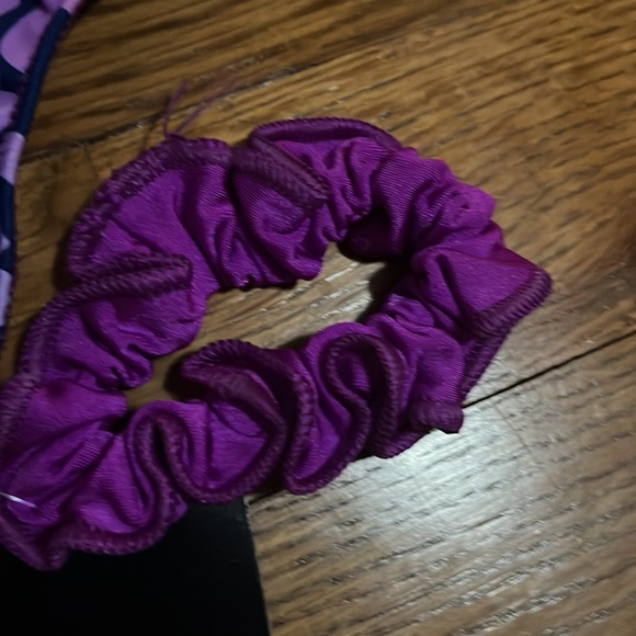 NWT purple hombre GK gymnastics tumbling dance leotard w/Scrunchie sz AL - Picture 5 of 10